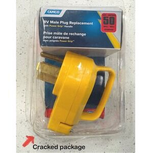 Camco 50 Amp RV Male Plug Replacement Power Grip Handle